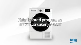 Kako izabrati program na Beko mašini za sušenje veša [upl. by Evoy]