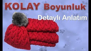 KOLAY BOYUNLUK Dikişsiz boyunluk nasıl yapılır [upl. by Ashjian]