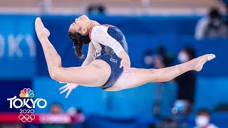 Suni Lee DELIVERS on the floor to win allaround gold for USA  Tokyo Olympics  NBC Sports [upl. by Asenaj]