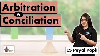 How is Arbitration different from Conciliation ARBITRATION Vs CONCILIATION [upl. by Llenel455]