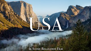 The USA 4K  Scenic Relaxation Film With Calming Music [upl. by Towrey]