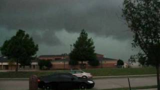 Severe Storm in Texas with Tornado Sirens [upl. by Ydollem897]