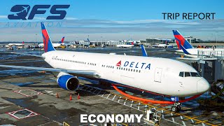 TRIP REPORT  Delta Airlines  767 300  New York JFK to Los Angeles LAX  Economy [upl. by Maximilian]