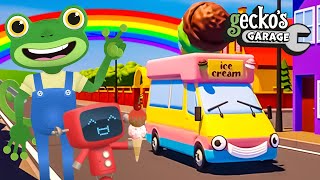 Geckos Ice Cream Truck Fun Time｜Geckos Garage｜Toddler Fun Learning｜Educational Videos For Toddlers [upl. by Whitaker]