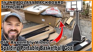 How To Assemble The Spalding Portable Basketball Goal  DIY Step By Step Guide [upl. by Haland]