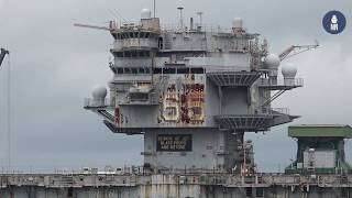 Tour of US Navys Norfolk Naval Station and Shipyards  May 2019 [upl. by Aitnahs918]