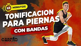 Piernas con Banda Elastica  15 minute workout  Resistance Band workout [upl. by Hervey]