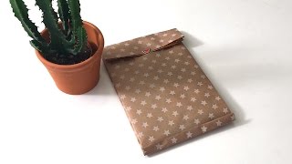 DIY  comment réaliser une pochette cadeau ┃ELLE Déco [upl. by Xanthe]