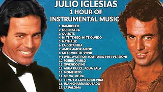 Julio Iglesias  1 hour of Instrumental music [upl. by Ariek725]