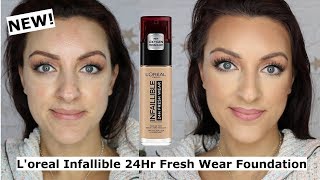 NEW Loreal Infallible 24H Freshwear Foundation Review [upl. by Oicram]