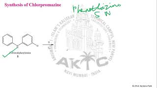 Chlorpromazine synthesis [upl. by Niamjneb]