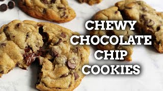 The BEST CHEWY Chocolate Chip Cookies Recipe [upl. by Rogovy811]