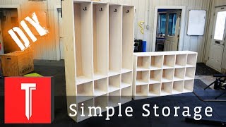 Simple DIY Storage  Easy Cubbies [upl. by Anrahs]