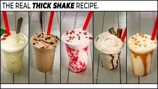 ThickShakes Recipe  5 Really Thick MilkShake  CookingShooking [upl. by Leis]