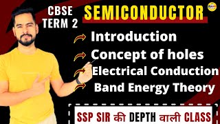 1 Semiconductor with PYQs  CBSE Class 12 Term 2 Exam 202122  Sachin Sir [upl. by Buskus]