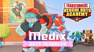 Rescue Bots Academy Review  Medix Gets Schooled [upl. by Hpseoj812]