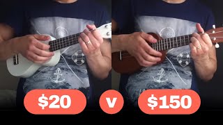 Ukulele Comparison  Cheap v MidRange [upl. by Atiuqcir]