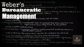 Webers Bureaucratic Management [upl. by Innor]