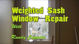 Weighted Sash Window Repair [upl. by Ecnahs711]