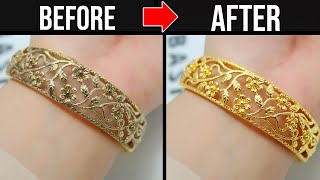 How to Clean  Polish Gold Jewelry at Home  Shiny Gold [upl. by Groot]