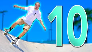 10 EASIEST SKATEPARK TRICKS FOR BEGINNERS [upl. by Nerahs]