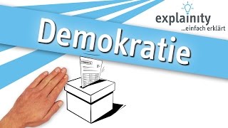 Demokratie einfach erklärt explainity® Erklärvideo [upl. by Neersan]