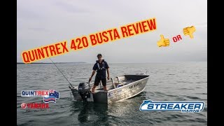 Quintrex 420 Busta Review by Streaker Marine [upl. by Domonic]