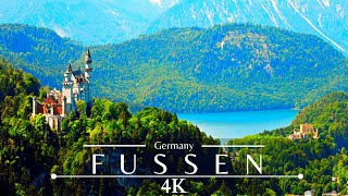 Fussen Germany 4K 🇩🇪  Bavaria  Neuschwanstein Castle [upl. by Sueddaht]