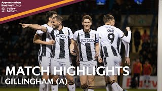 MATCH HIGHLIGHTS Gillingham v Bradford City [upl. by Noraj]