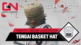 Ghost of Tsushima TENGAI BASKET Straw Hat Location  Best Vanity Gear Hat [upl. by Buote]