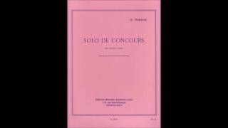 Rabaud  Solo de Concours  for Clarinet and Piano [upl. by Trawets]