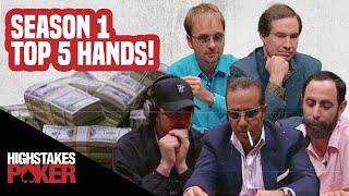 High Stakes Poker Best Poker Hands  Season 1 [upl. by Eidna194]