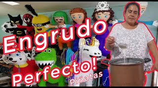 Como HACER ENGRUDO Para PIÑATAS Paso a Paso Fácil Y Rápido [upl. by Meibers]