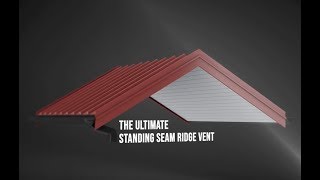 Standing Seam Metal Roof Ridge Vent  SNAPZ [upl. by Hairej]