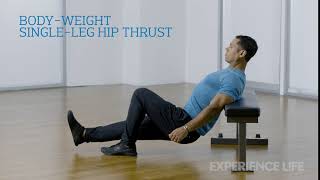 The Unilateral BodyWeight SingleLeg Hip Thrust [upl. by Ainahs]