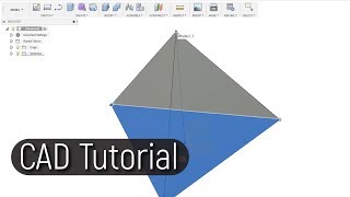 How to draw a Tetrahedron in Fusion 360 [upl. by Ihtac924]