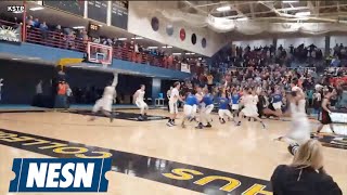 Minnesota High School Hits Wild Buzzer Beater Wins In Four Overtimes [upl. by Aruat]