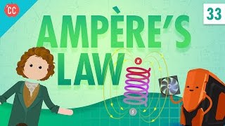 Ampères Law Crash Course Physics 33 [upl. by Naut]