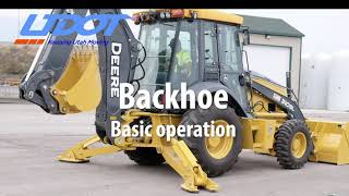 Backhoe  Cab Basic Operation [upl. by Mail443]