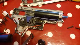 Airsoft V2 gearbox disassembly and reassembly tutorial [upl. by Assiruam]