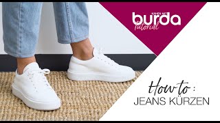 Nähtutorial  Wie kürze ich eine Jeans [upl. by Pinter774]