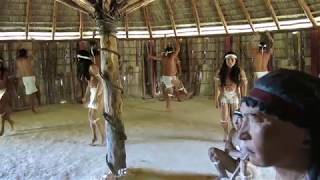 CAMPINA TAINA GUARDALAVACA CUBA TAINOS VILLAGE DANCERS March 2019 [upl. by Eeimaj]