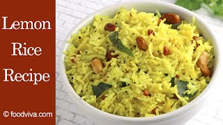 Lemon Rice Recipe  using Leftover Rice  South Indian Style Lemon Flavored Rice for Lunchbox [upl. by Nelyahs]