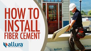 How To Install Fiber Cement Siding  Allura USA [upl. by Kariv]