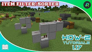 Item FilterSorter build tutorial  Tutorial  Minecraft Java [upl. by Gnov]