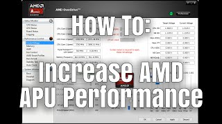 How To Increase AMD APU Performance [upl. by Dante]