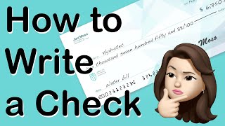 How to WRITE A CHECK  The Right Way to Write Dollars amp Cents [upl. by Idona]