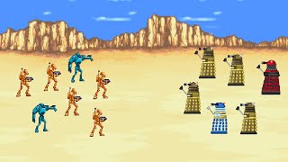 Daleks VS Battle Droids Star Wars VS Doctor Who [upl. by Ellennahs]