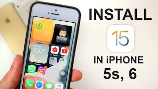 How to Install 😮😮 IOS 15 in iPhone 5s and 6  How to Update iPhone 5s and 6 on IOS 15🔥🔥 [upl. by Quillon]