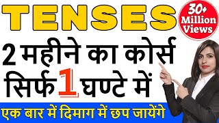 All Tenses in 1 Hour  Tense in English Grammar  Present tense Past tense and Future tense [upl. by Crawford]